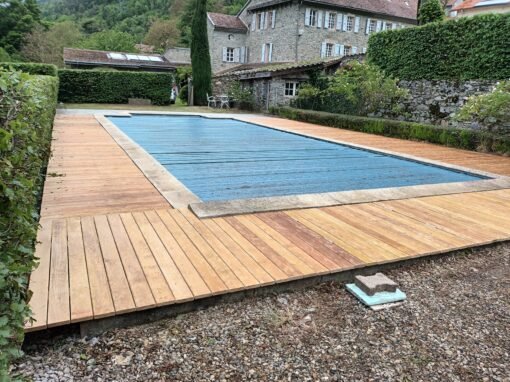 Rénovation terrasse de piscine, Agencements