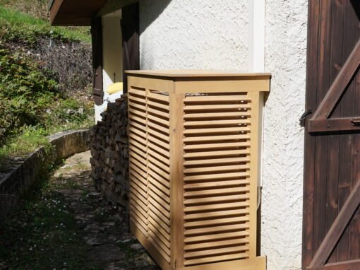 Cache groupe-froid, Menuiseries sur-mesure