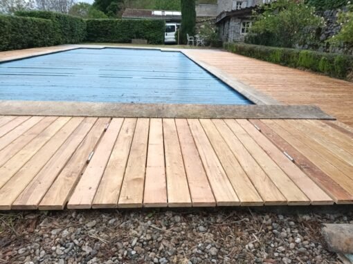 Rénovation terrasse de piscine, Agencements