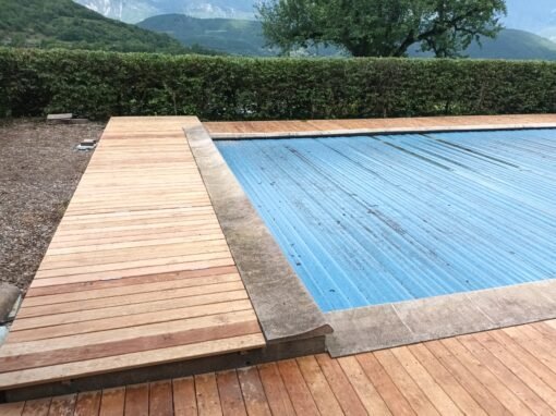 Rénovation terrasse de piscine, Agencements