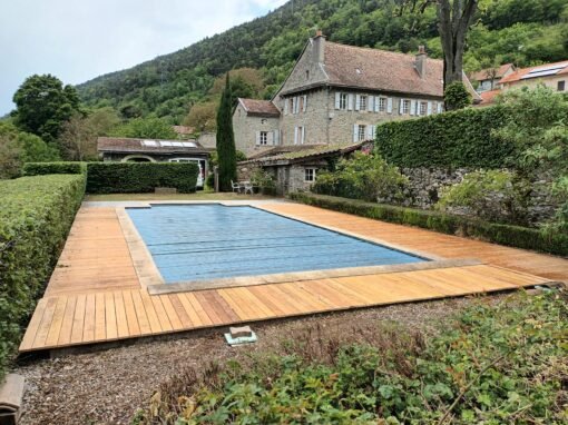 Rénovation terrasse de piscine, Agencements