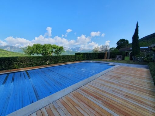 Rénovation terrasse de piscine, Agencements