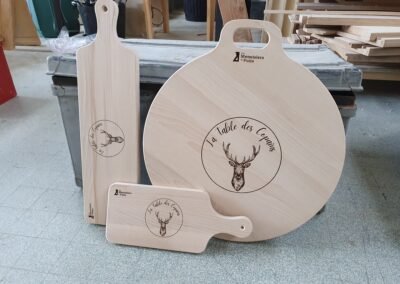 Planches avec poignées pour La Table des copains