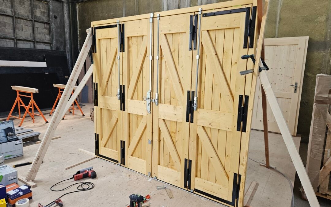 Fabrication d’une porte de garage 4 vantaux